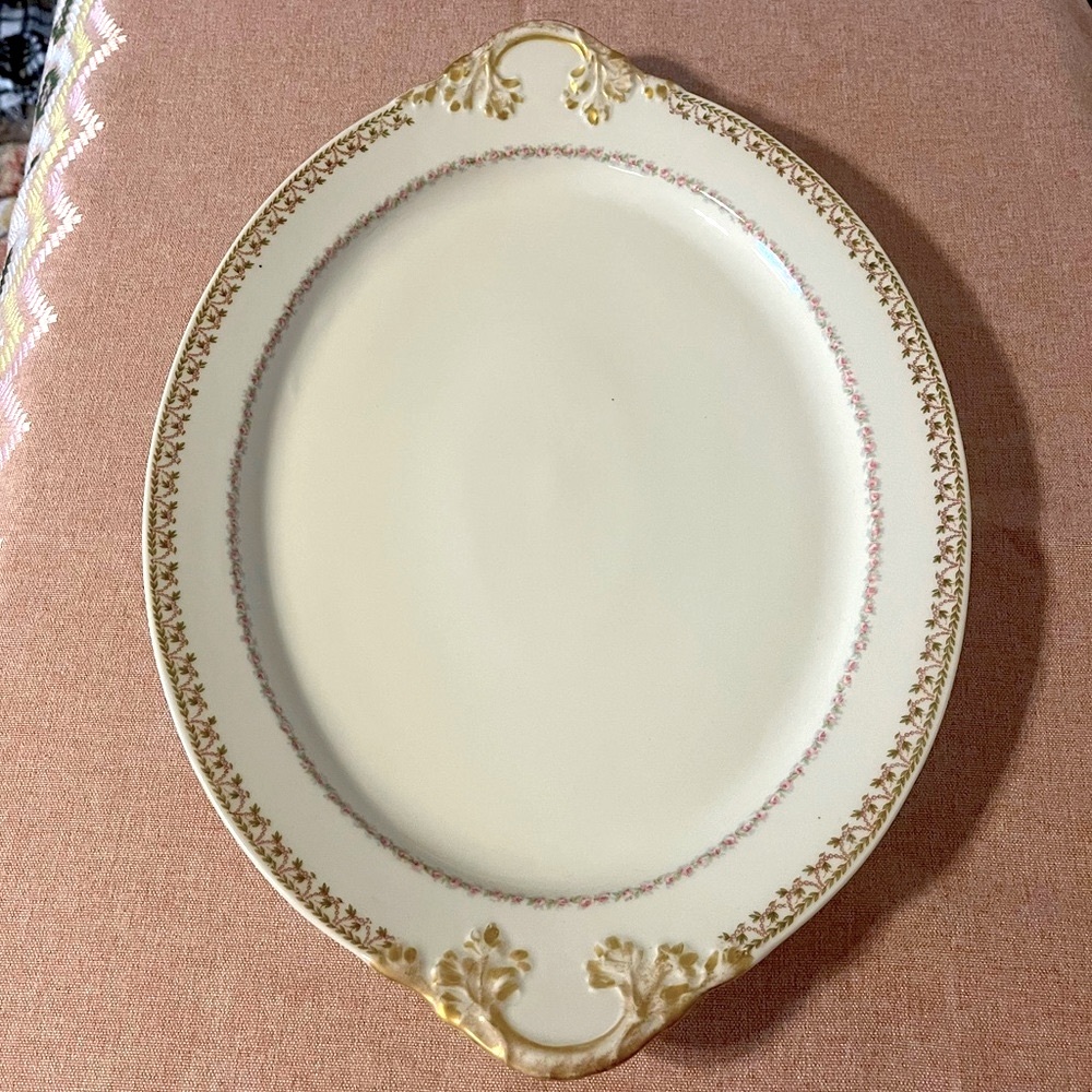 Limoges France Wm. Guerin & Co. 18 1/2" Oval Serving Tray Pattern: GUE46